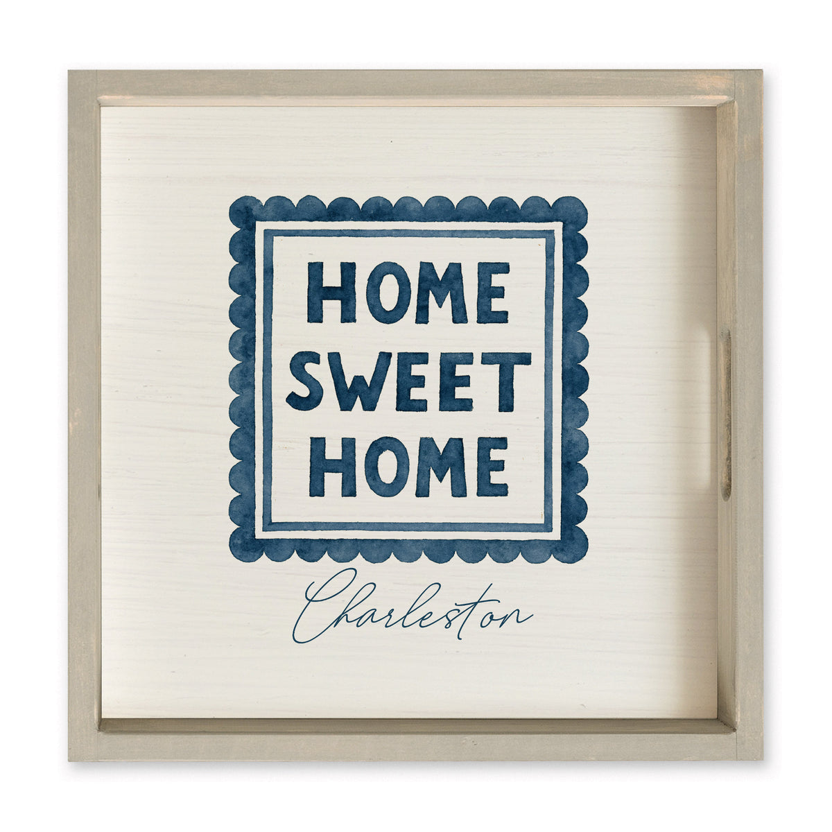 Home Sweet Home Stamp Personalized Serving Tray