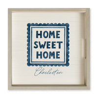 Home Sweet Home Stamp Personalized Serving Tray