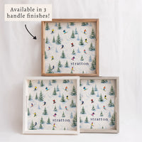 Ski Slopes Personalized Serving Tray