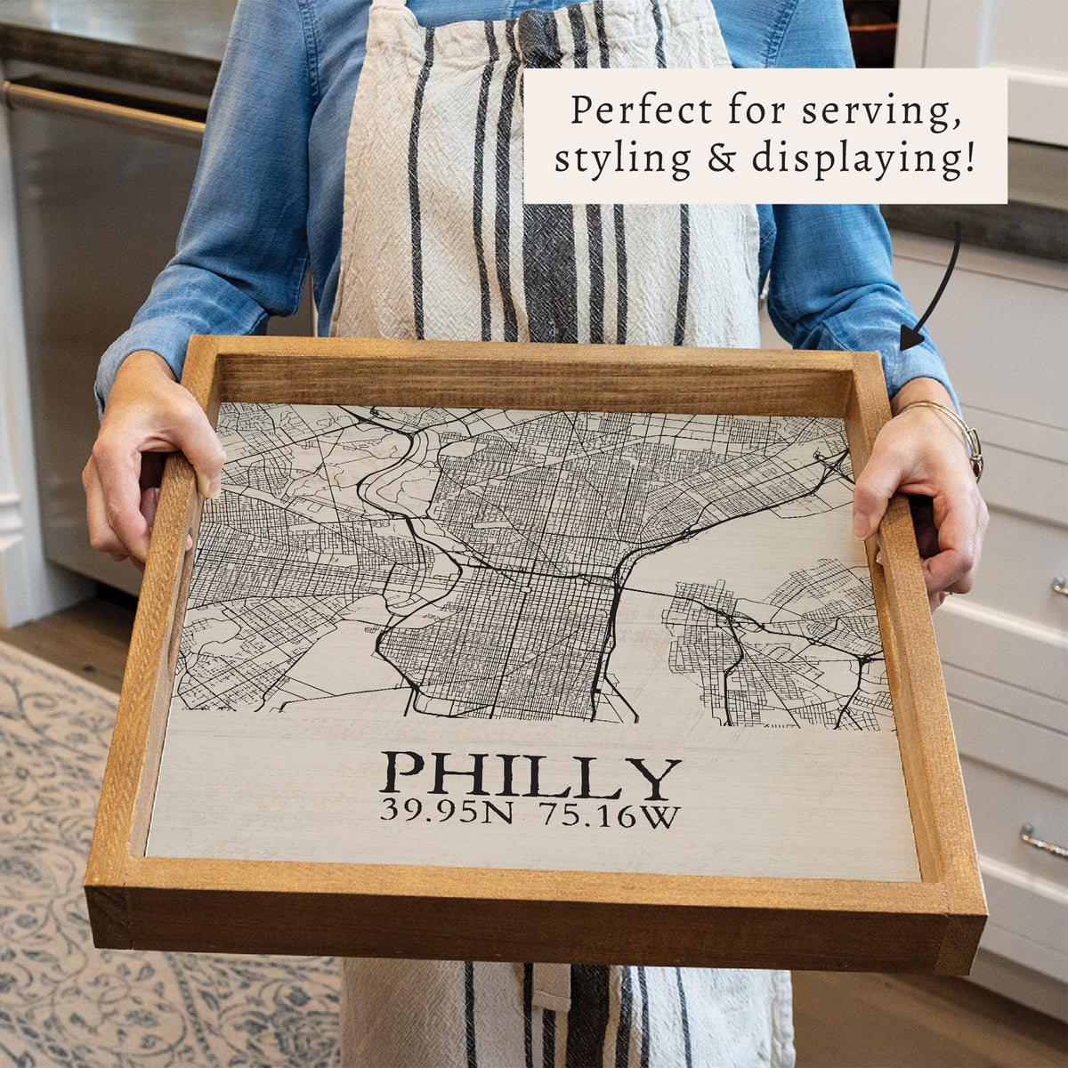 Philly City Grid Serving Tray