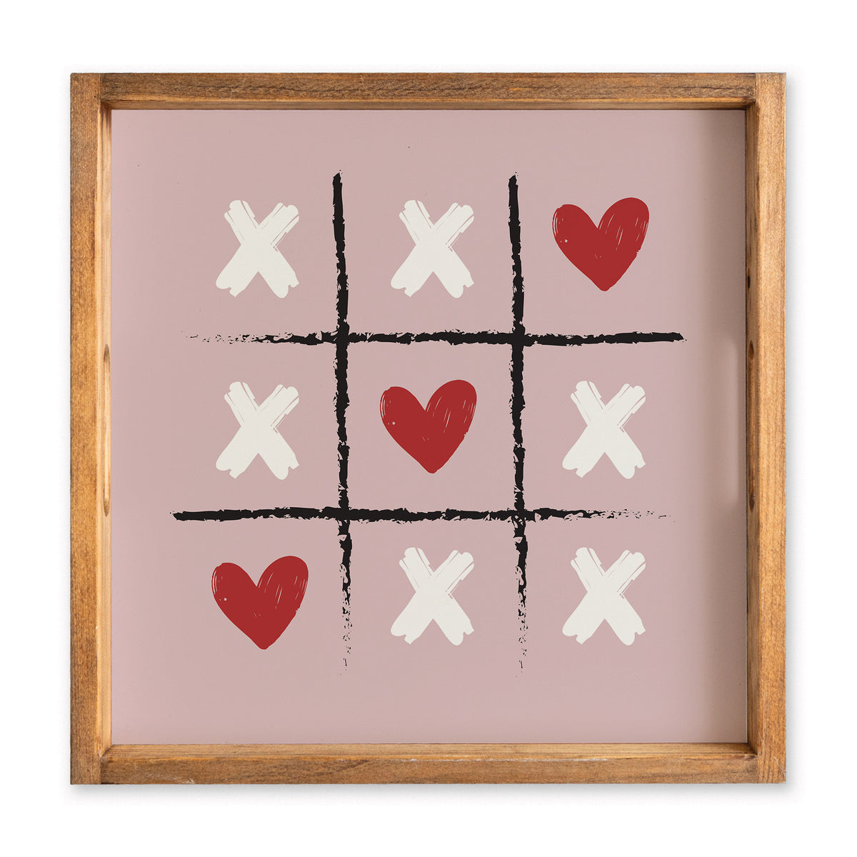 Heart Tic Tac Toe Serving Tray