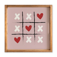 Heart Tic Tac Toe Serving Tray
