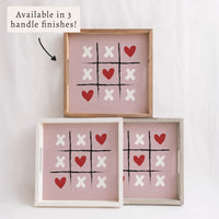 Heart Tic Tac Toe Serving Tray