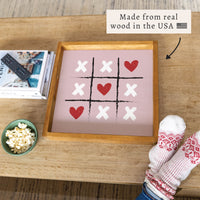 Heart Tic Tac Toe Serving Tray