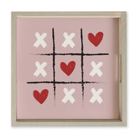 Heart Tic Tac Toe Serving Tray