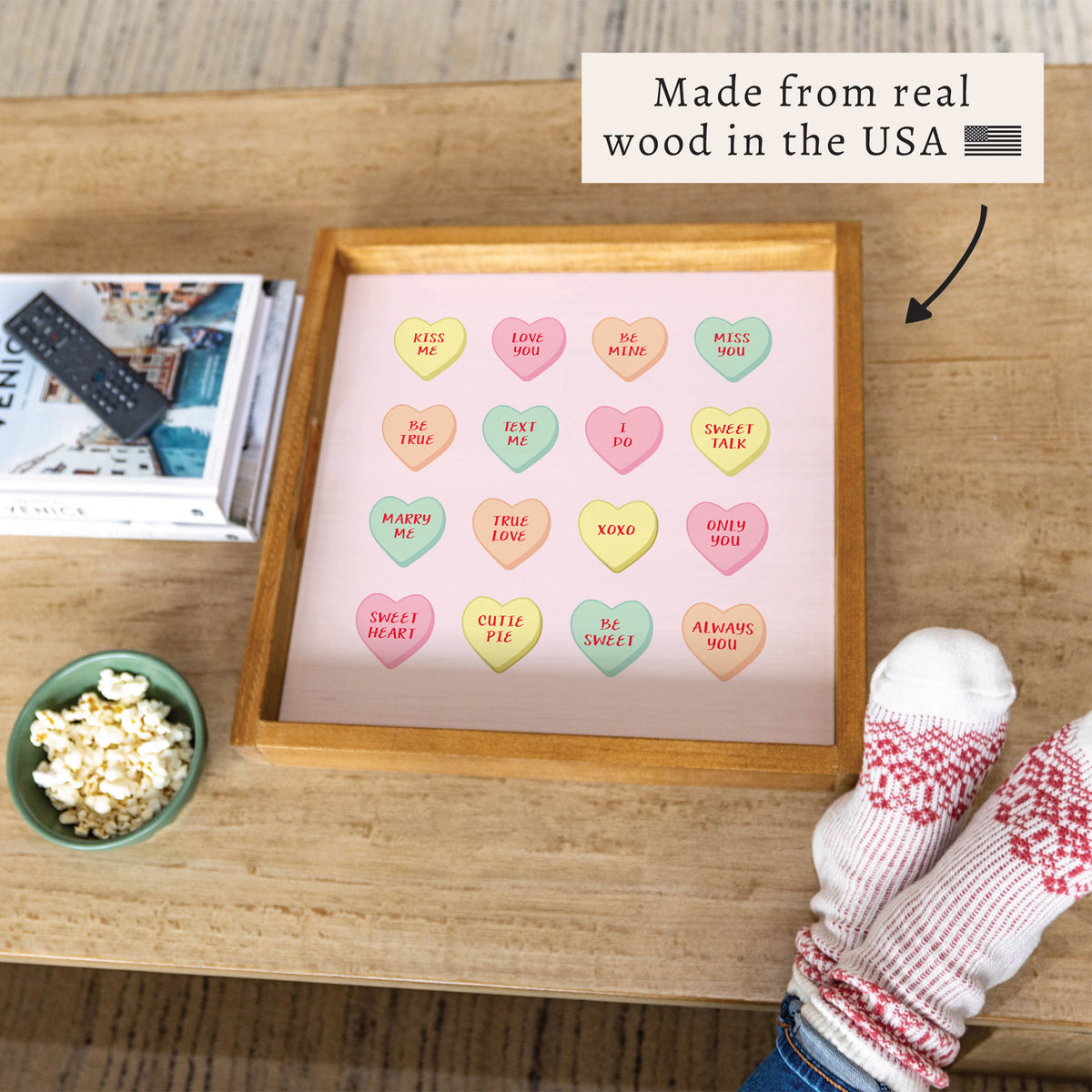 Conversation Hearts Serving Tray