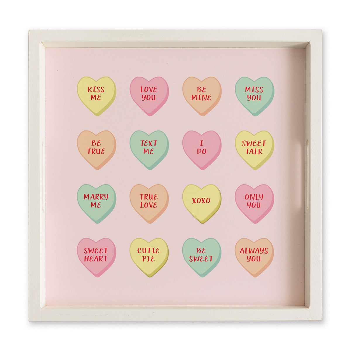 Conversation Hearts Serving Tray