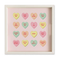 Conversation Hearts Serving Tray