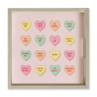 Conversation Hearts Serving Tray