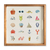 Beach Icons Serving Tray