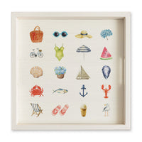 Beach Icons Serving Tray