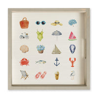 Beach Icons Serving Tray