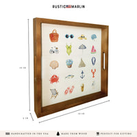 Beach Icons Serving Tray
