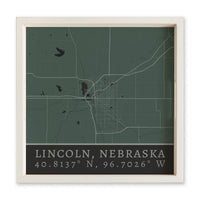 Map Lincoln City Grid Serving Tray