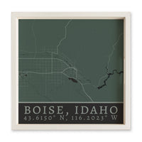 Map Boise City Grid Serving Tray