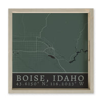 Map Boise City Grid Serving Tray