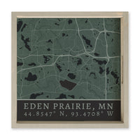 Map Eden Prairie City Grid Serving Tray