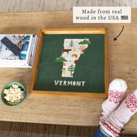 Vermont State Icons Serving Tray