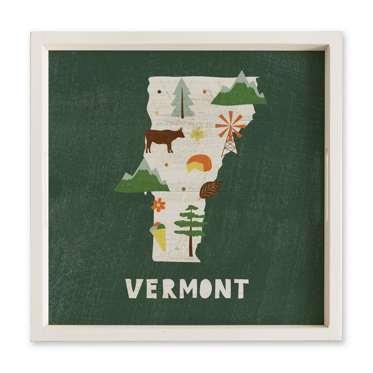 Vermont State Icons Serving Tray