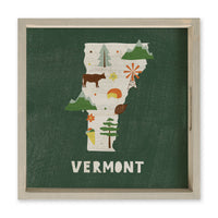 Vermont State Icons Serving Tray
