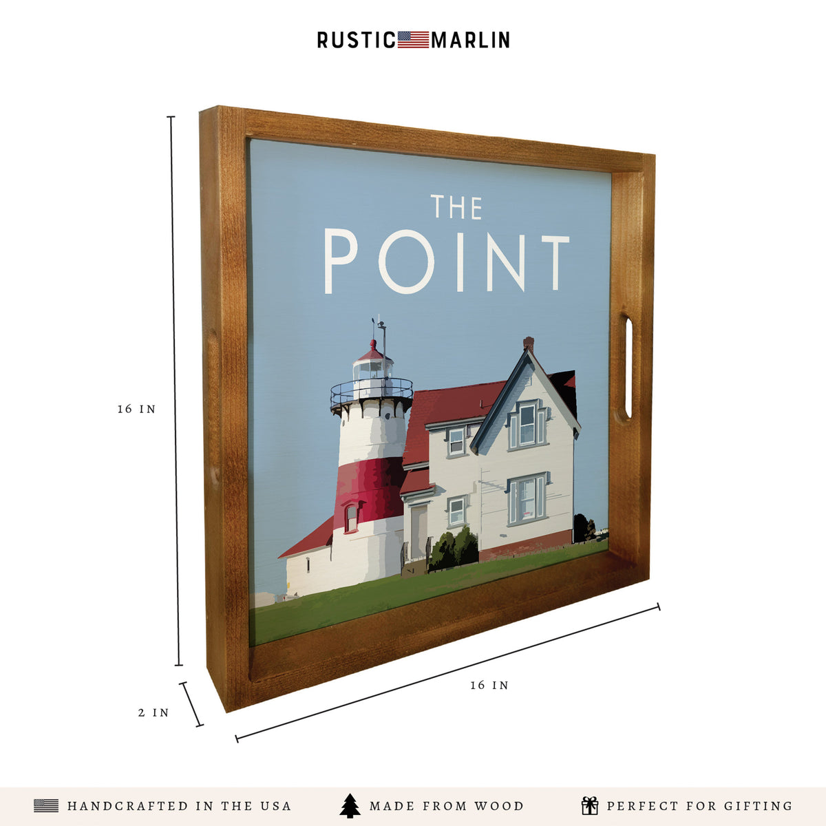 Lighthouse Point Serving Tray