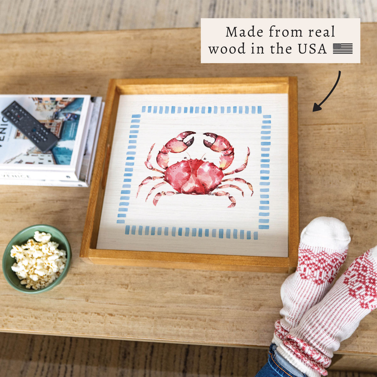 Stitched Crab Serving Tray