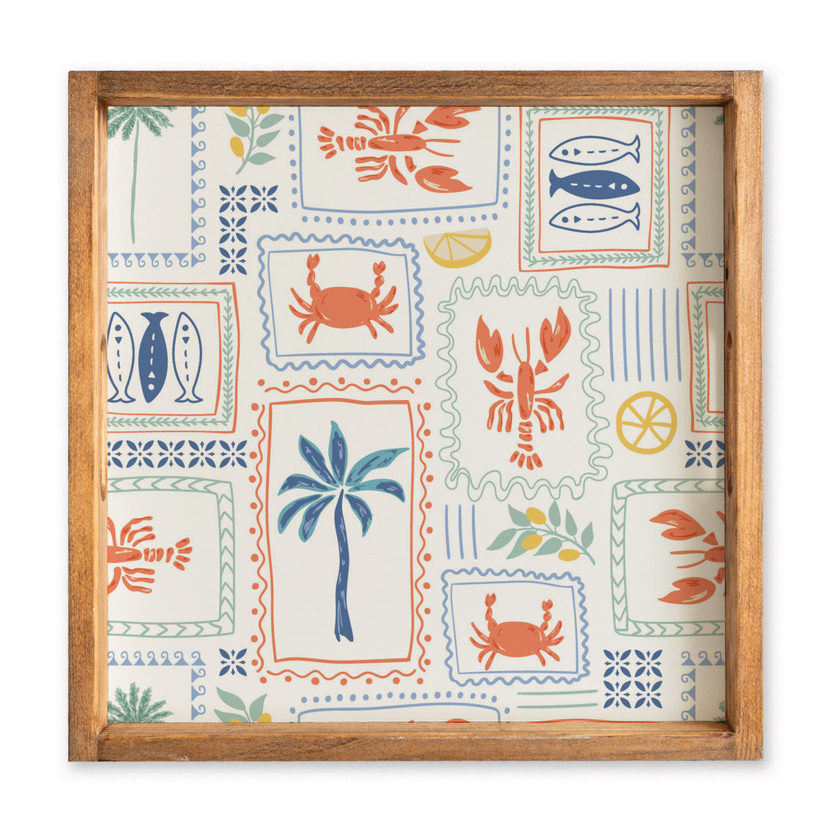 Seaside Tiles Serving Tray