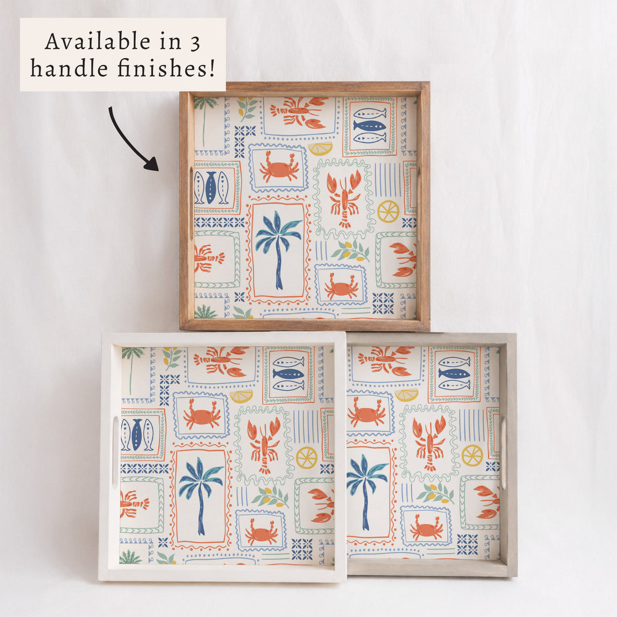 Seaside Tiles Serving Tray