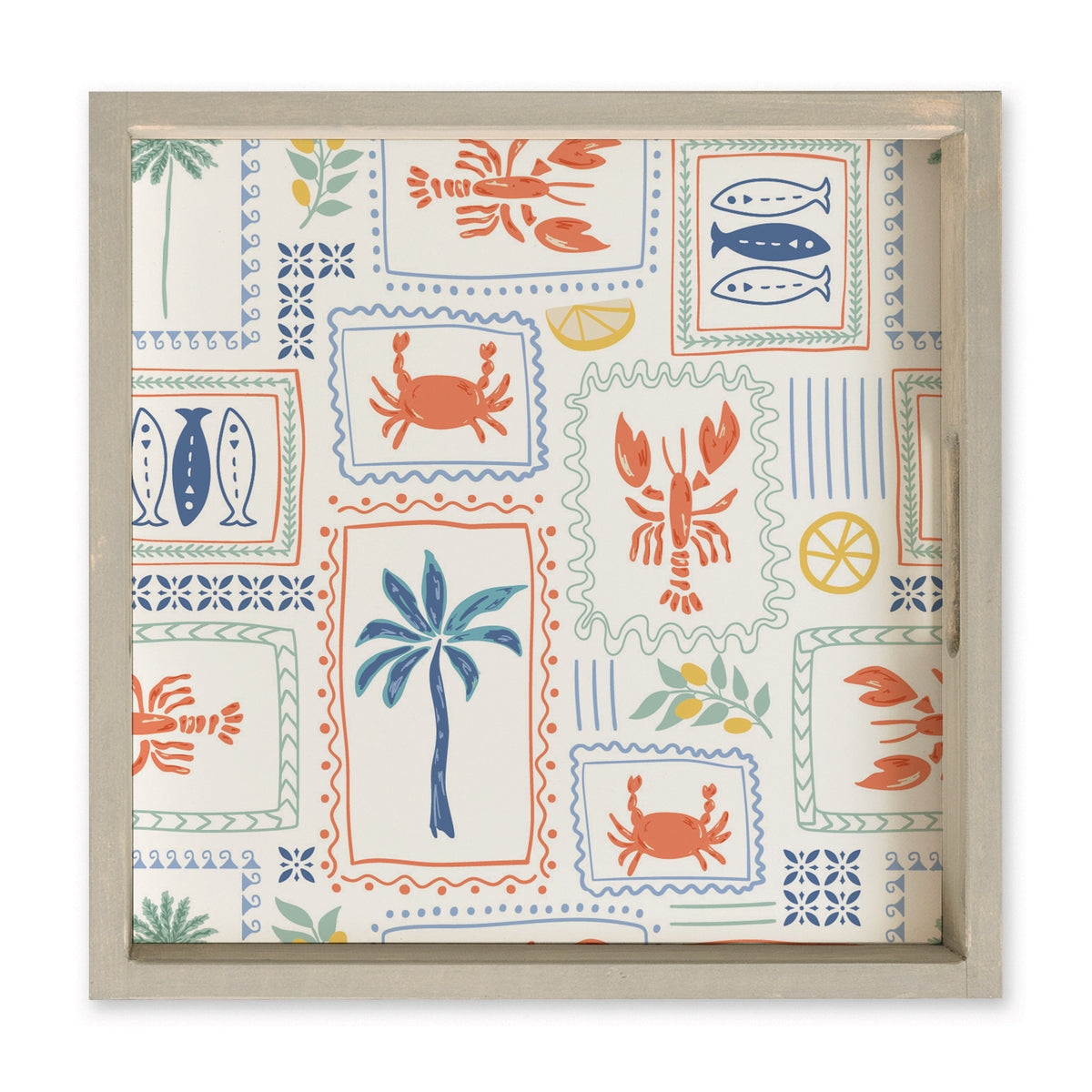 Seaside Tiles Serving Tray