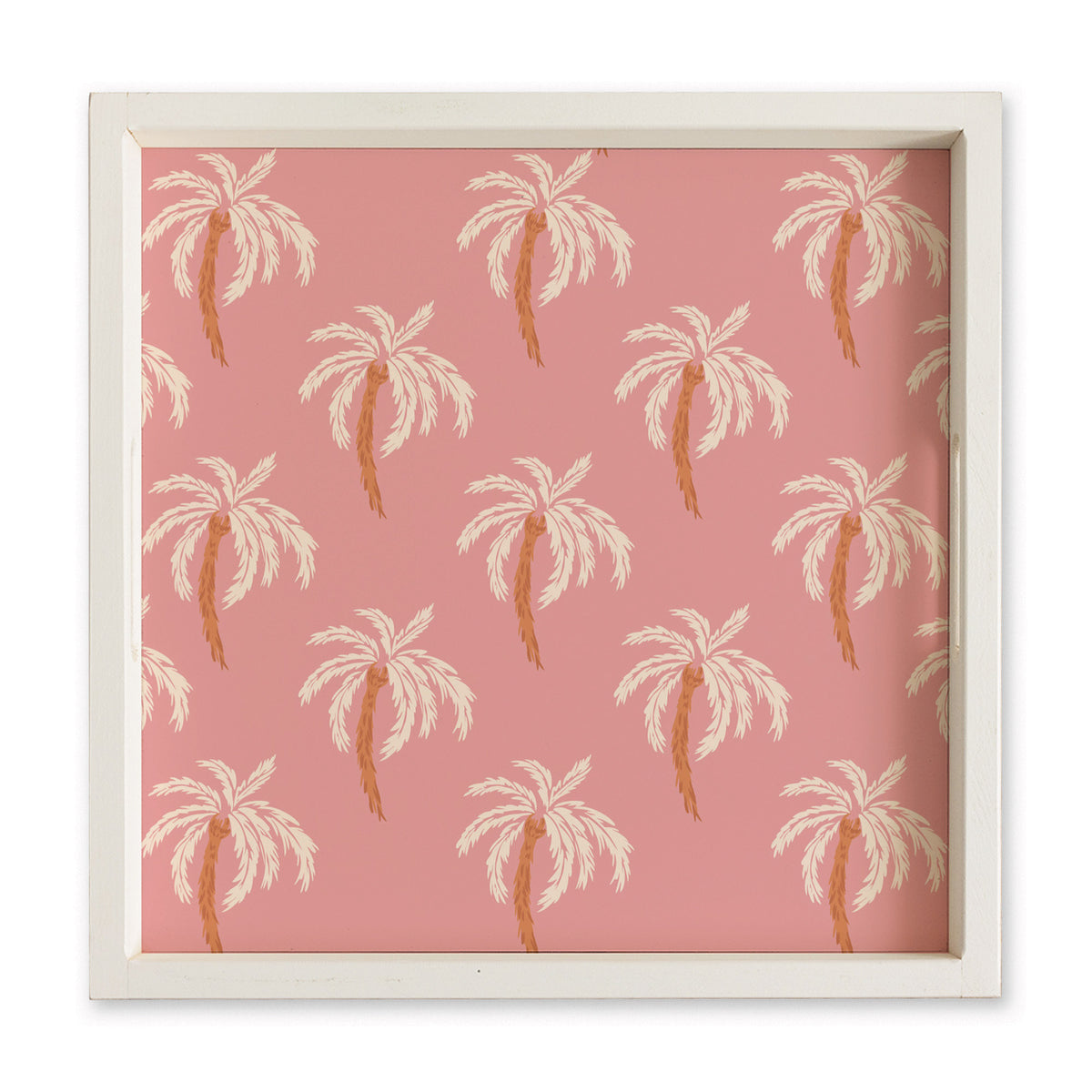 Pink Palm Tree Serving Tray