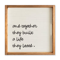 And Together They Built A Life They Loved Serving Tray