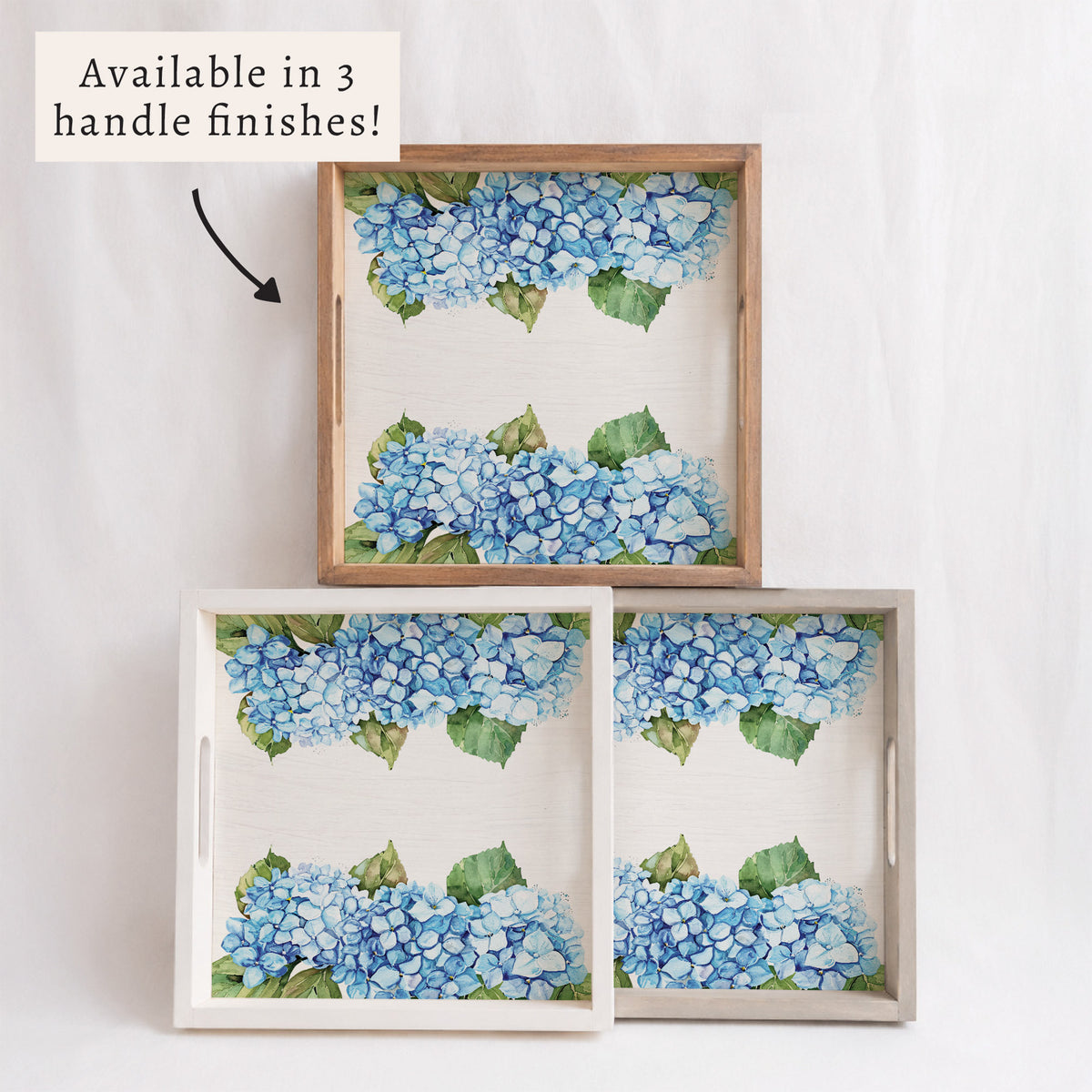 Hydrangea Bloom Tray Serving Tray