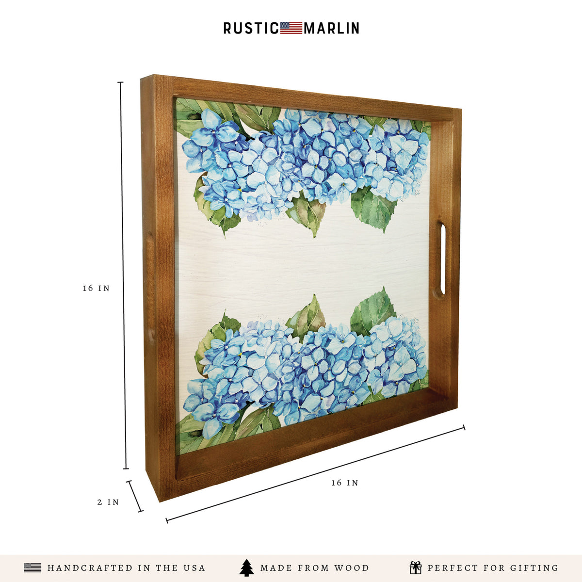 Hydrangea Bloom Tray Serving Tray