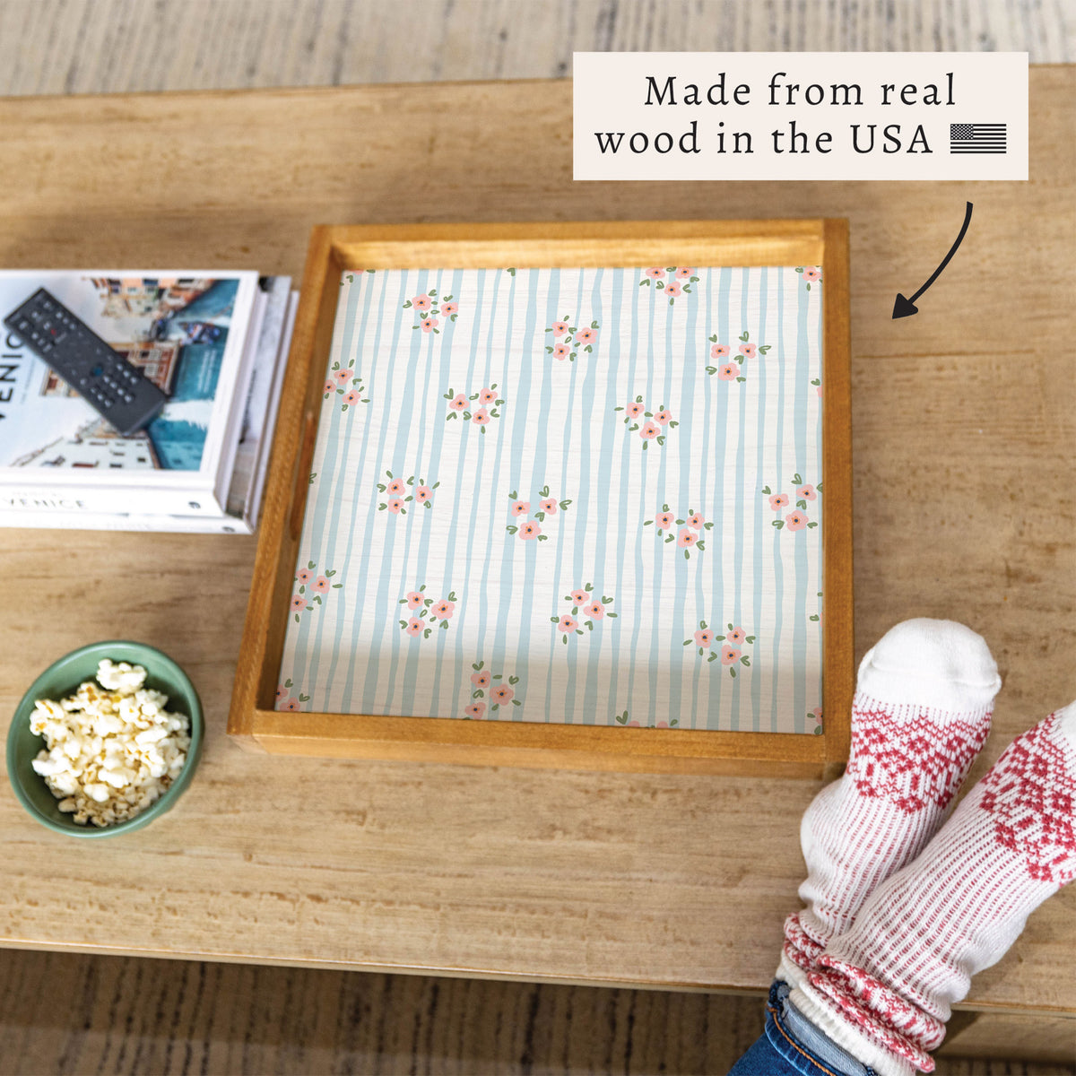 Blush Bloom Serving Tray