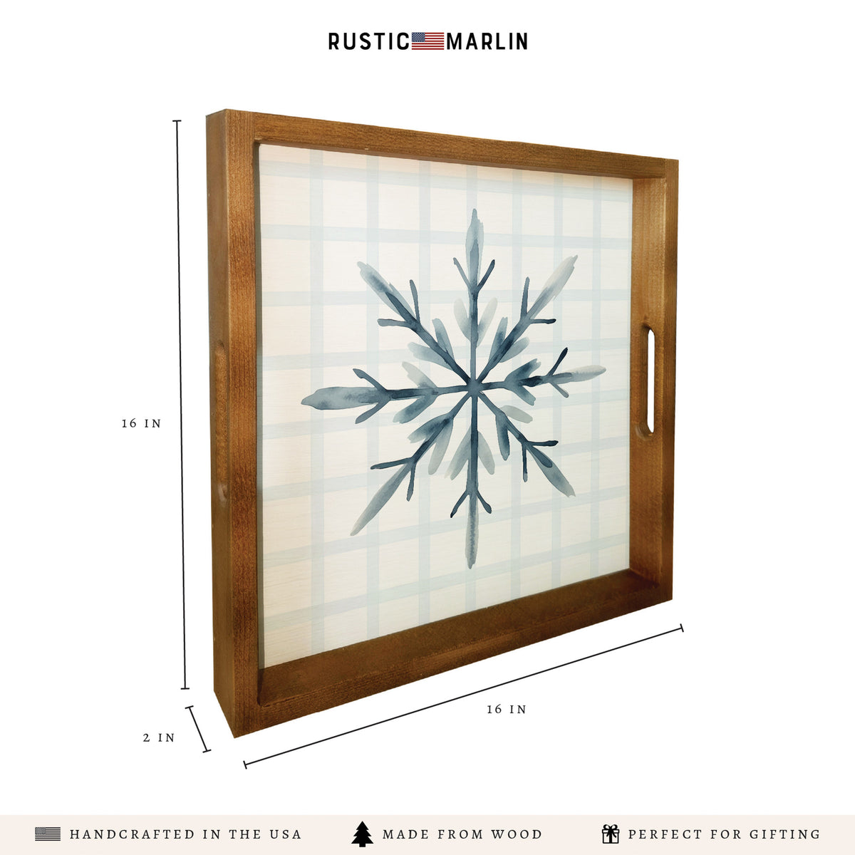 Snowflake Serving Tray