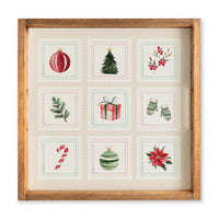 Christmas Stamps Serving Tray