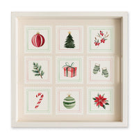 Christmas Stamps Serving Tray