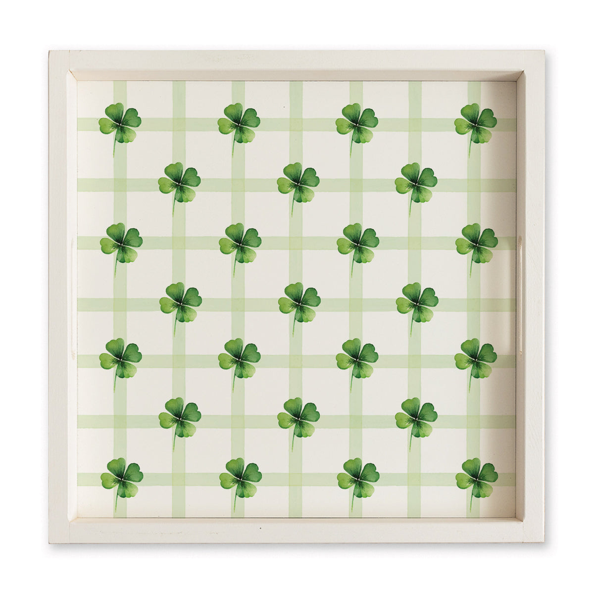 Shamrocks Gingham Serving Tray