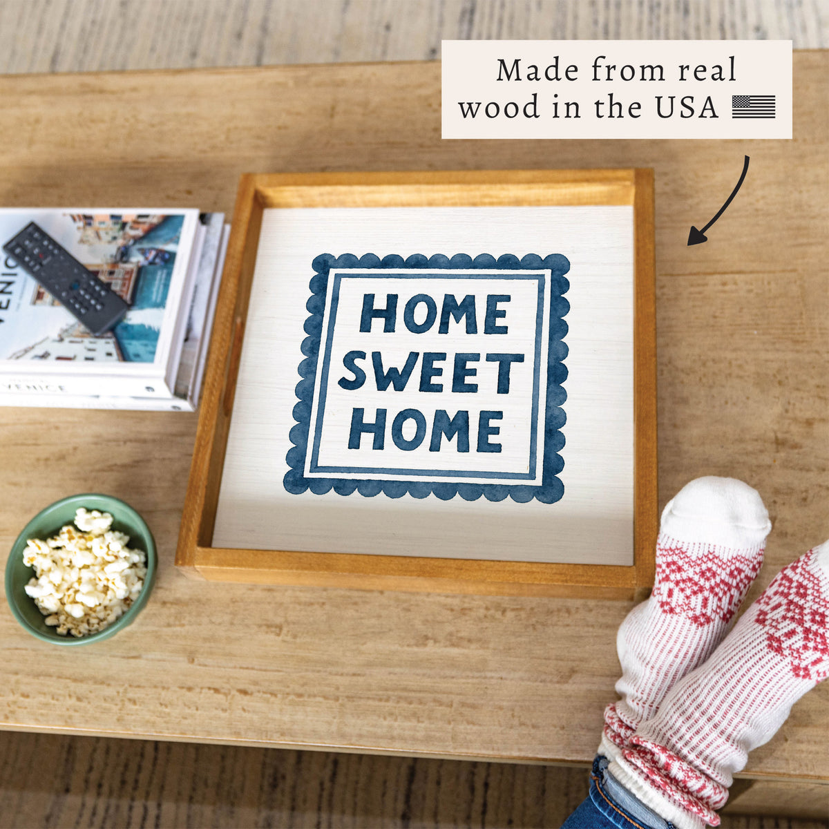 Home Sweet Home Stamp Serving Tray