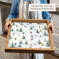Ski Slopes Serving Tray