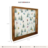 Ski Slopes Serving Tray