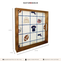 New England Football Icons Serving Tray