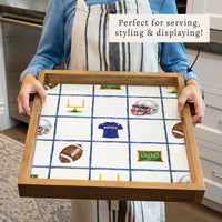 Buffalo Football Icons Serving Tray