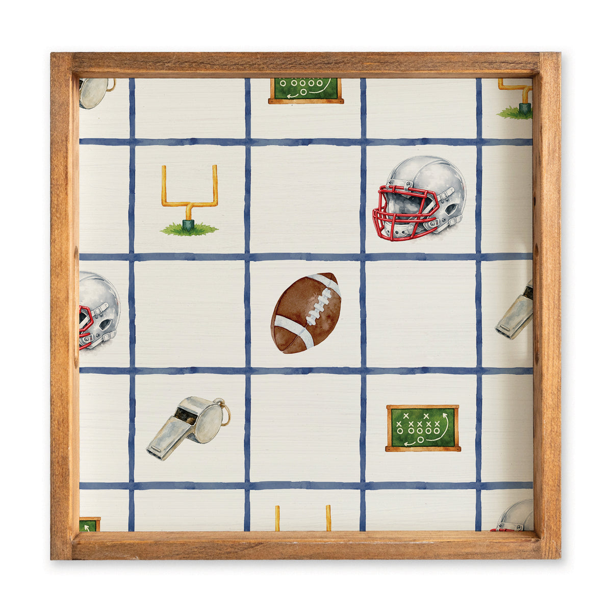 Game Day Football Icons Serving Tray