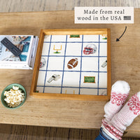 Game Day Football Icons Serving Tray