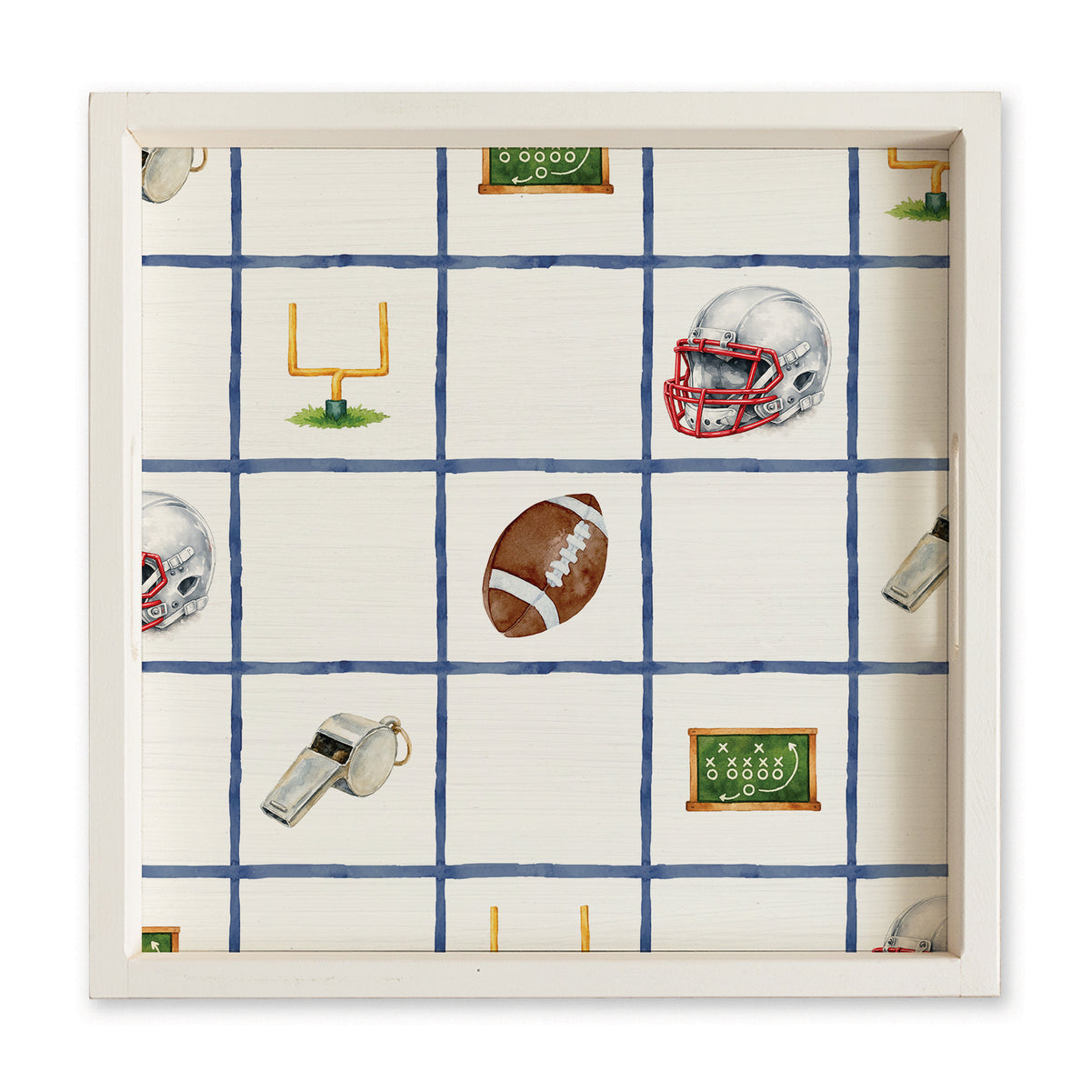Game Day Football Icons Serving Tray