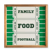 Family, Food, Football Ticket Serving Tray