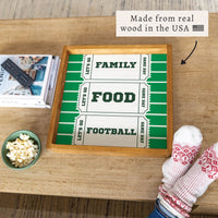 Family, Food, Football Ticket Serving Tray
