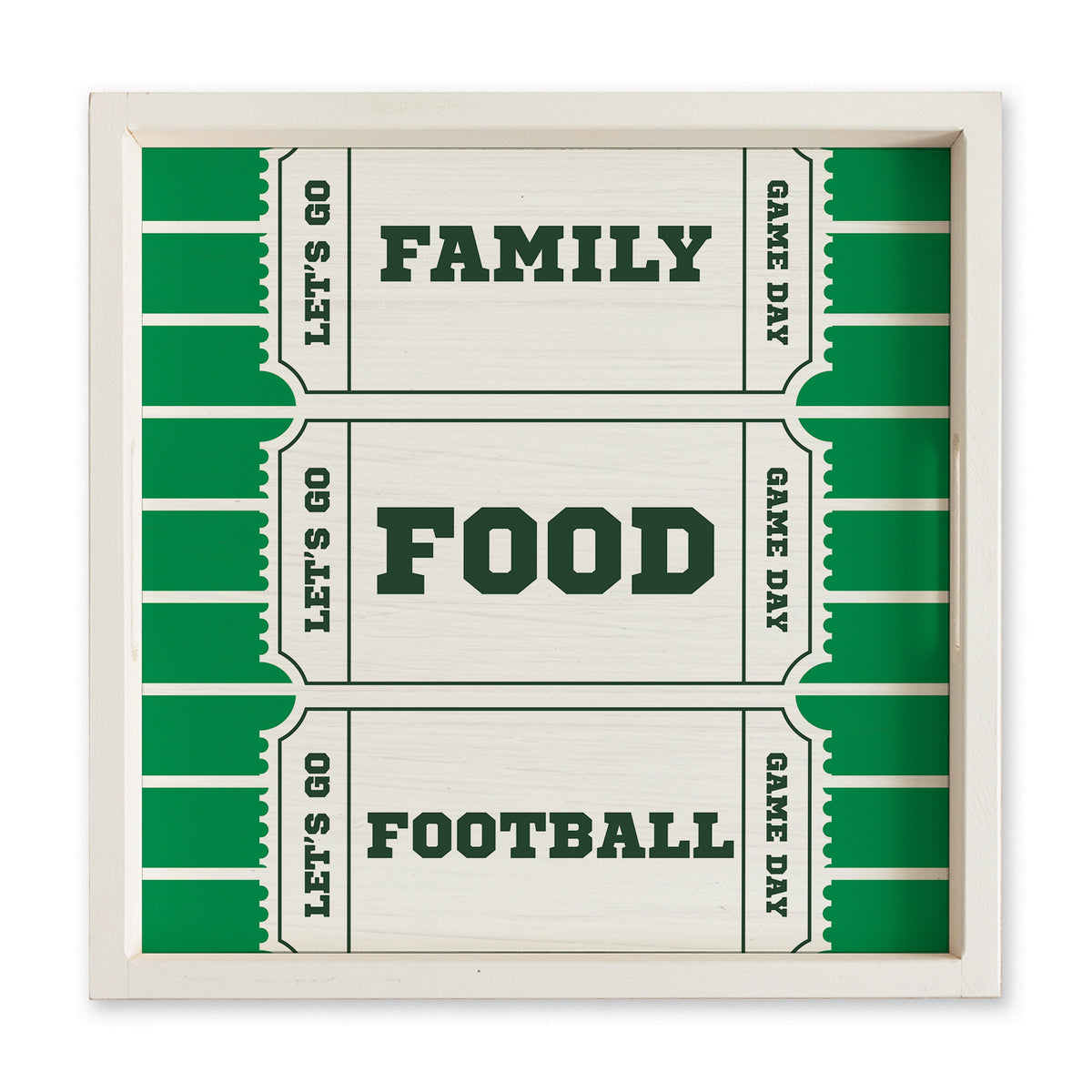 Family, Food, Football Ticket Serving Tray