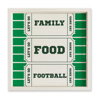 Family, Food, Football Ticket Serving Tray